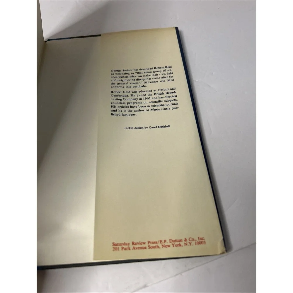 MICROBES AND MEN By Robert William Reid - Hardcover
